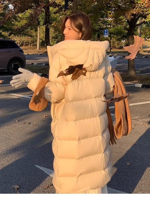 卉遇90白鹅绒长款经典百搭泡芙冰淇淋色系羽绒服HY-62 商品图13