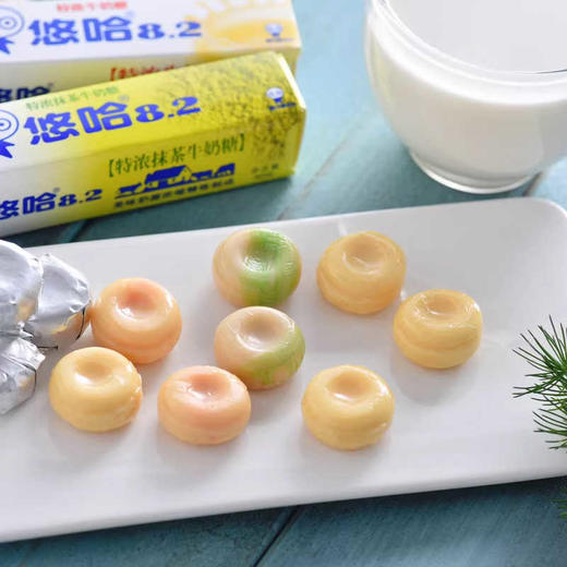 悠哈-特浓牛奶糖/特浓抹茶(条糖)37g/064577/064578 一条10粒美味奶香润滑香浓 商品图3
