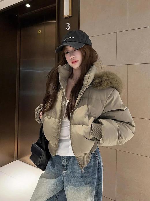 【高品质私服】【芬兰雪境羽绒服】3色可选！上身超显脸小，⁩短款收腰版型显瘦又显高！⁠零下穿毫无压力【无标出货 介意慎拍】WD 商品图8