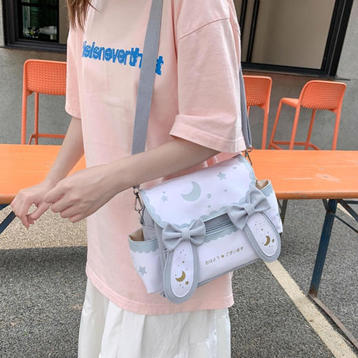 裁缝学苑AH104韩国ins可爱帆布包包女纸样斜挎日系小兔单肩包裁剪图 商品图4