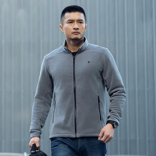 隐之炽松Polartec轻暖透气抓绒夹克通勤户外休闲百搭男士 商品图3