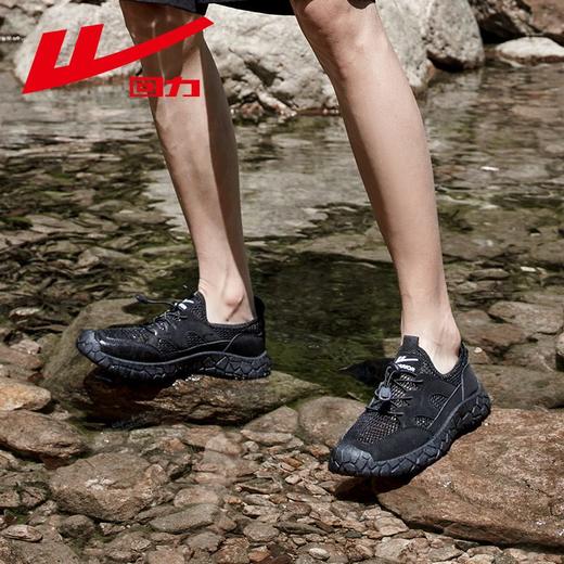 回力男鞋2025新款夏季网眼透气轻便鞋子户外溯溪鞋免系带运动鞋男 商品图8