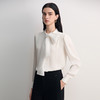 EITIE爱特爱经典法式撞料纱料飘带设计时尚优雅衬衣8509208 商品缩略图4