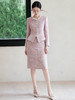 IWY/粉色小香风贵气千金套装冬新款轻奢高级感高端订婚套裙女士款WCS382 商品缩略图2