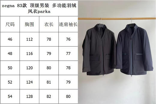 129-5 高端男士入 渠道圆 ZA防水连帽风衣式羽绒服 有码换码 不退货‼️老朱穿48码 商品图1