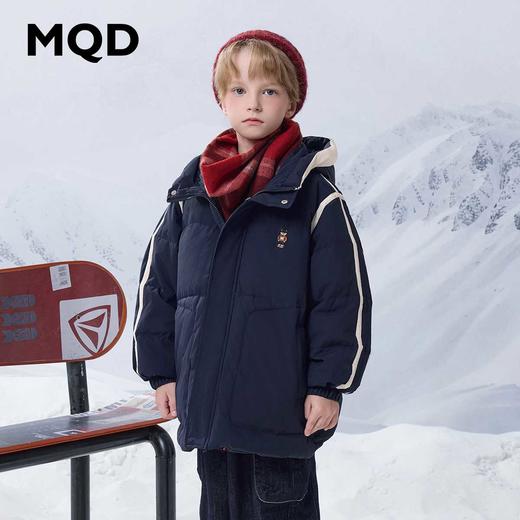 【MQD】【三防】童装儿童冬季新款小熊刺绣标连帽羽绒服保 商品图0