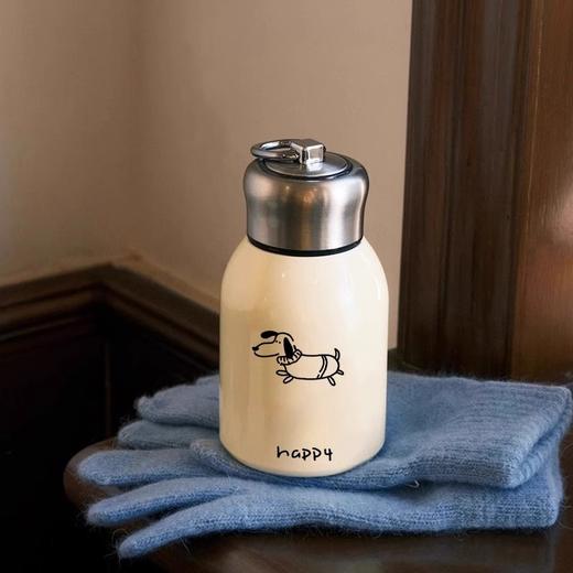【YW】无忧购“礼物季”圣诞节保温杯小胖便携304不锈钢水杯高颜值学生便携可爱迷你小狗随行保冷杯（截单后3-5天发货) 商品图2