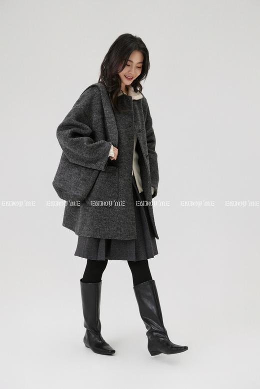 【门店同款】ENJOY冬季“暖冬知性”圆领款配包包大衣 168144112 商品图6