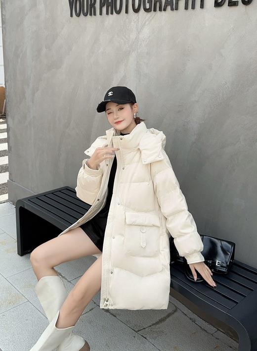 卉遇 雅鹿同款中长款羽绒服HY-07 商品图6