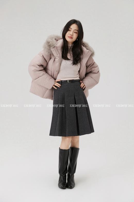 【门店同款】ENJOY冬季“暖冬软糖”连帽狐狸毛羽绒服 167695393 商品图5