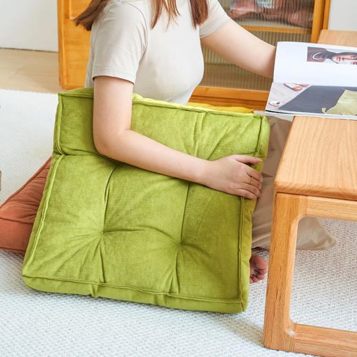 【品牌直发】加倍生活 纯色雪尼尔加厚立体坐垫yc0108029 商品图6