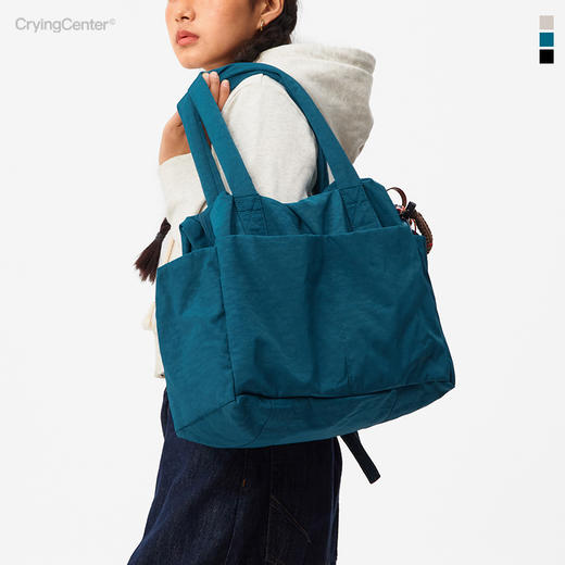 CryingCenter单肩手提大容量托特可套拉杠箱行李健身包大号 商品图5