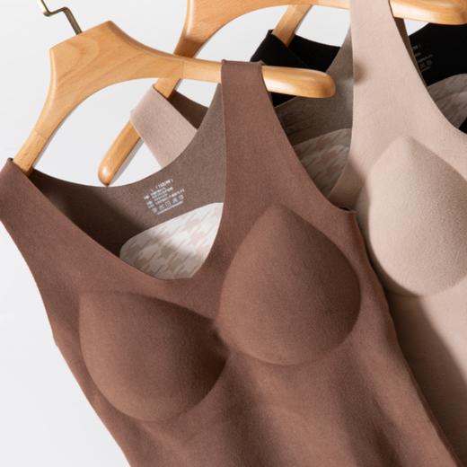 QINGPAI轻湃 全羊毛填充贴片背心带胸垫款 商品图2