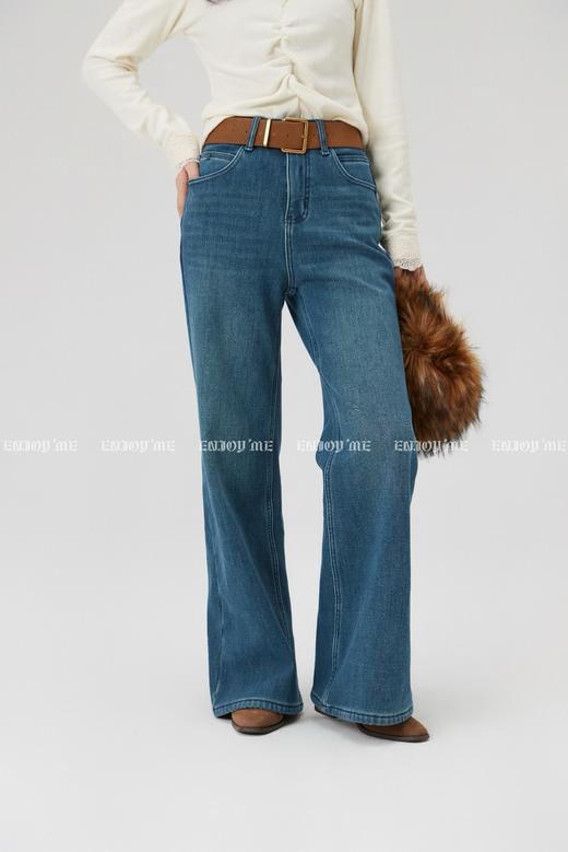 【门店同款】ENJOY冬季宽腰带加绒喇叭裤 168044031 商品图0