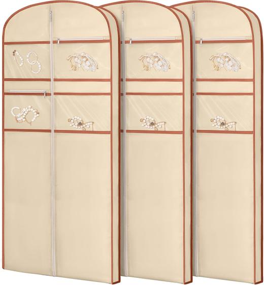 美国时尚设计师品牌  春节收纳衣服 换季整理衣橱 衣服防尘罩挂式收纳袋 西装大衣外套防尘防皱 挂衣袋 商品图2