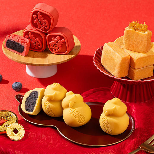 雅觅 四季长安·福禄国风如意糕礼盒 商品图4