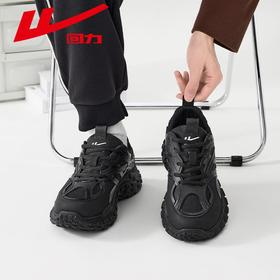回力老爹鞋男鞋2025秋季新款ins潮流百搭黑色网面透气休闲运动鞋