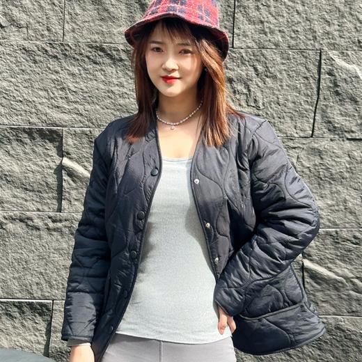 壁虎瑜伽【2512WT449】无领加绒轻薄棉衣外套【5天发货】 商品图3