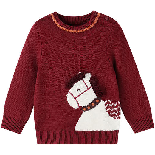 【实体店同款】男童圆领针织上衣春季新款安奈儿童装XB614010 商品图6