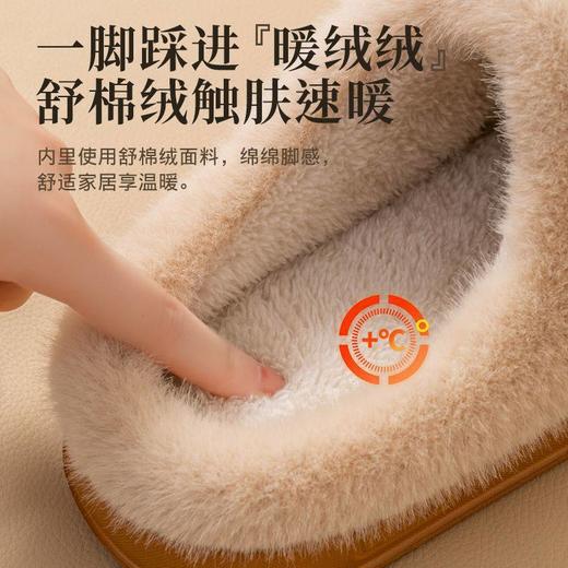 【超值2双装】仿麂皮绒UG风加厚棉拖鞋 男女同款 保暖舒适 柔软亲肤 冬季居家好物 商品图2