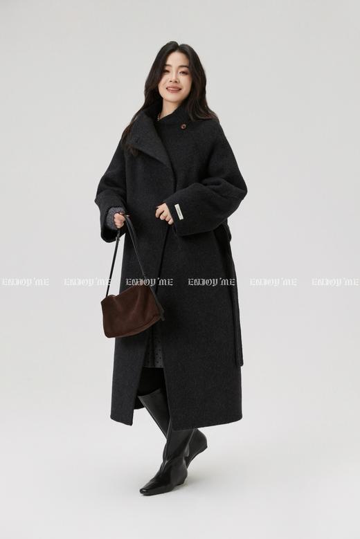 【门店同款】ENJOY冬季“暖冬知性”小立领收腰长款大衣 168144139 商品图8