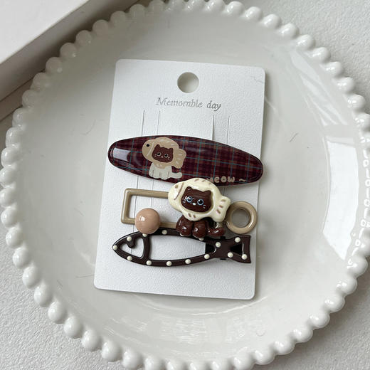 可爱宠物多样组合发夹（3个）-纪念日百货门店同款167997527 商品图3
