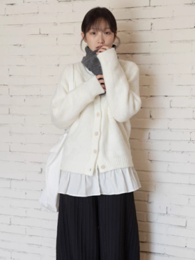 步履不停/5D13317C/手工钩花毛衣开衫