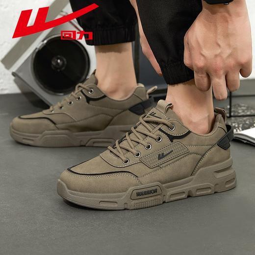 回力男鞋2025冬季新款潮流户外加绒休闲马丁鞋英伦风厚底工装靴子 商品图6