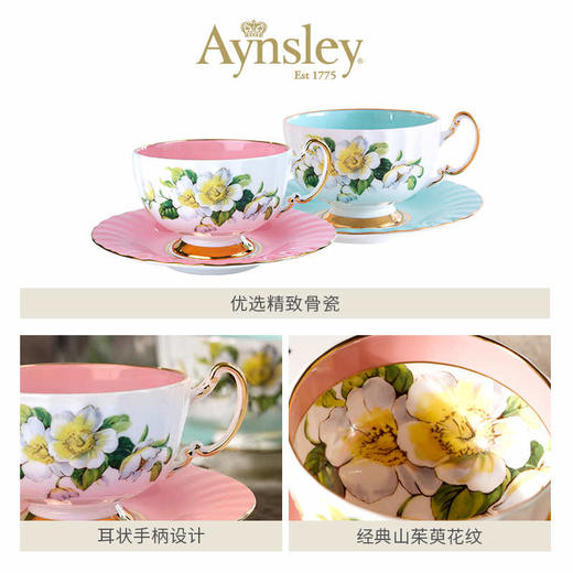 英国 Aynsley安斯丽   色釉山茱萸系列奥本一杯一碟 商品图1