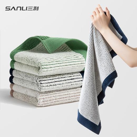三利毛巾新款精梳毛巾纯棉毛巾成人素色洗脸面巾 商品图2