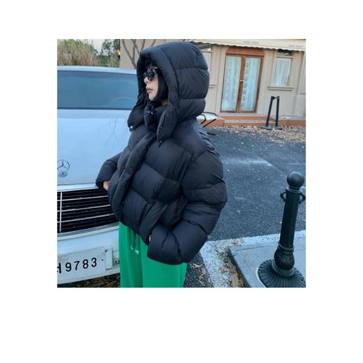 明⭐️同款，波司登同厂泡芙个小子显高 云朵泡芙羽绒服女短款连帽90白鸭绒保暖外套 2506 商品图3