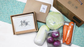 台历+四品有机蔬菜礼盒