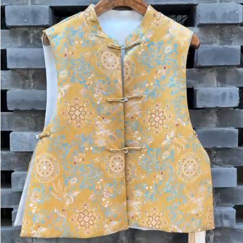 Famecoco范可儿秋款新中式马夹FAD6CA201 商品图1