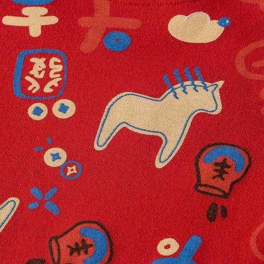 🧨超讨喜的新年红睡衣!秋衣+秋裤一套59.9元!【棉花堂新疆棉儿童内衣套装】辞旧迎新节日氛围感狠狠拿捏!聚 商品图8