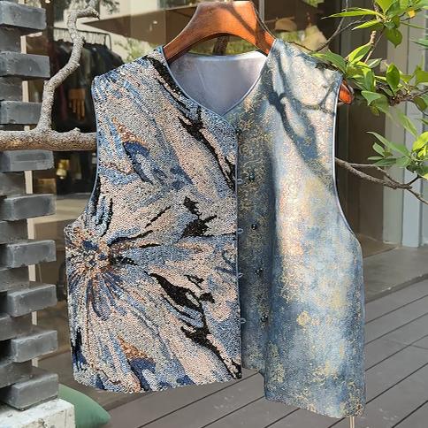 Famecoco范可儿秋款新中式马夹FAD6CA204 商品图1