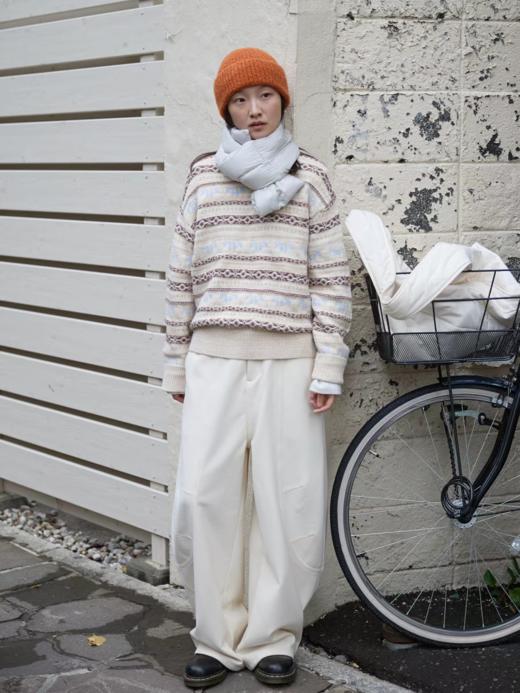 步履不停/5D43182C/廓形防风高包容度垂感分割气球裤 商品图1