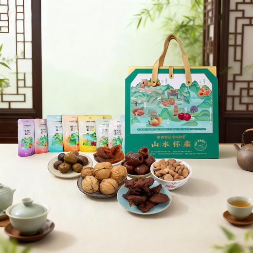 往来礼局 御食园 山水怀柔礼盒700g 怀柔特色农产品 怀柔六宝 特产礼盒伴手礼 商品图3