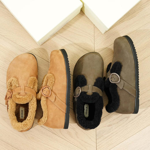 【秒杀价已调 直接拍】ICICLE之禾 毛毛勃肯鞋 商品图3