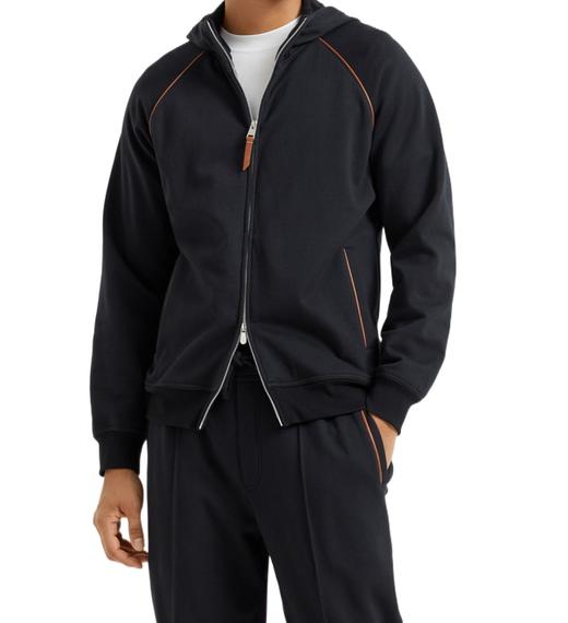 男款棉质连帽运动外套 可配套装he006 商品图3