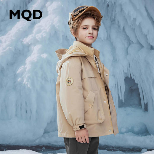 【MQD】【一衣三穿】童装男童冬装工装风羽绒服三合一儿童羽绒 商品图1