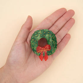 北京仓｜Coucou Suzette-CHRISTMAS WREATH-蝴蝶结 圣诞花环 发抓［法国设计师］