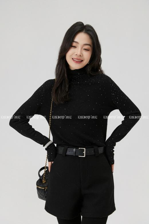【门店同款】ENJOY冬季“暖冬新奢”高领镶钻打底针织 167993411 商品图4