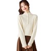 CC 2215半高领软糯毛衣宽松显瘦洋气大码上衣 商品缩略图4