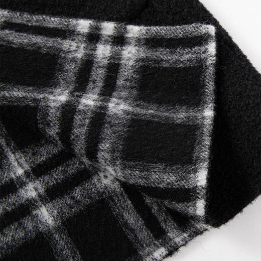 QH966斯尔丽25新款双面双色格子一衣多穿宽松减龄时尚小个子大衣 商品图7