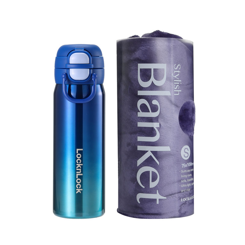 LHC6662S1FU 乐扣乐扣 星光能量双盖保温杯毯组2件套