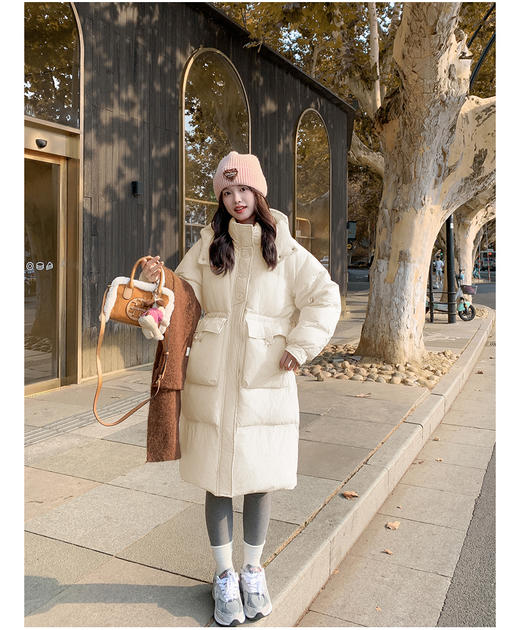 卉遇韩系三粒扣长款羽绒服HY-30★ 商品图4