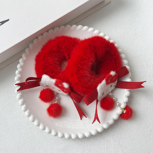 猫咪流苏毛圈对圈发饰-纪念日百货门店同款167745418 商品图3