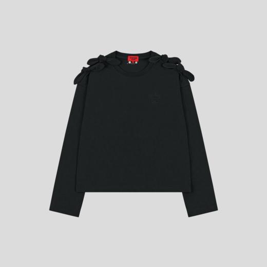 GOODBAI GOODEES 新款露肩蝴蝶结长袖T恤 商品图4