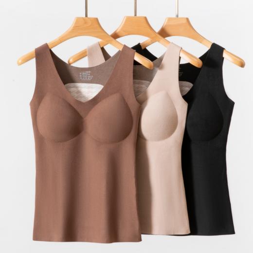 QINGPAI轻湃 全羊毛填充贴片背心带胸垫款 商品图0