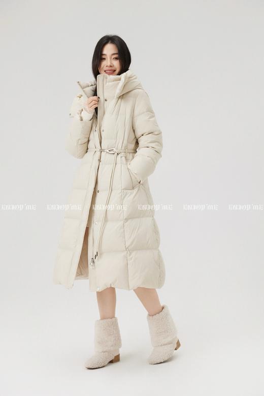 【门店同款】ENJOY冬季“暖冬知性”收腰连帽长款羽绒服 168494665 商品图2